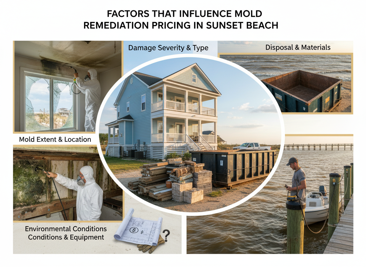 Factors That Influence Mold Remediation Pricing in Sunset Beach