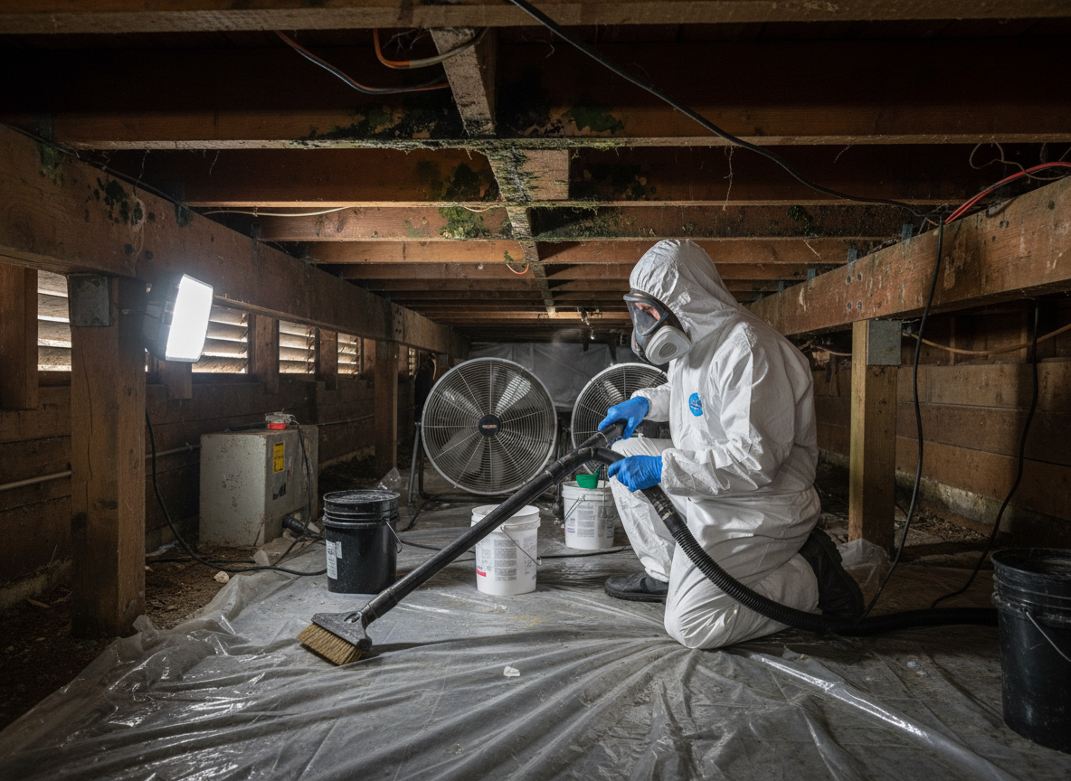 crawl space mold removal in Sunset Beach